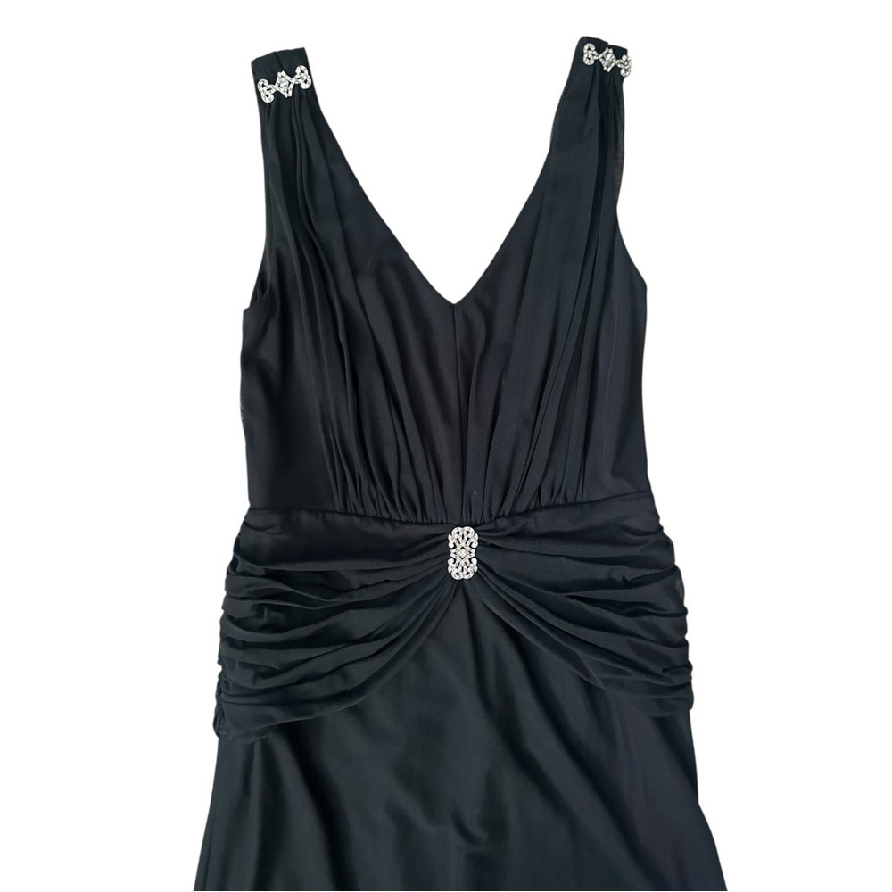 Cachet Floor Length Gown Black Size 14 - Picture 8 of 8
